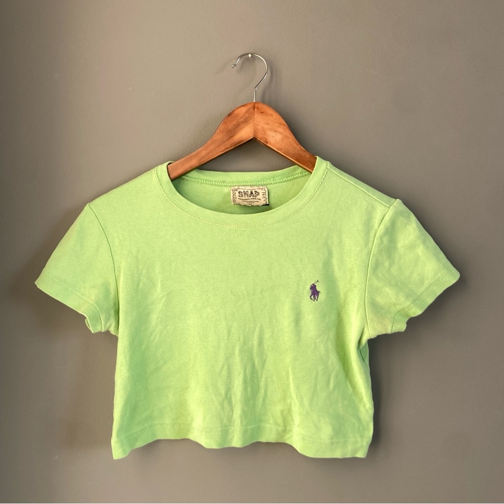 Ralph Lauren Cropped T-Shirt with Logo